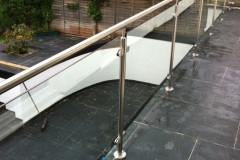 Glass Balustrades in Newel Posts